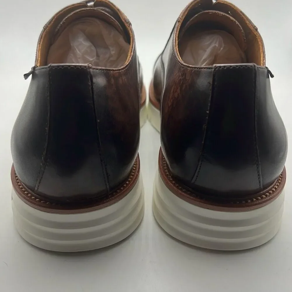 Taft cap toe Lace up espresso Model‎ 102 leather Men dress shoes - Men 10.5 New